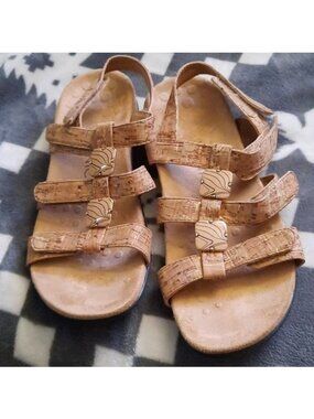 Vionic Amber Jewel 3 Strap with Ankle Strap Sandal Size 7